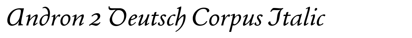 Andron 2 Deutsch Corpus Italic